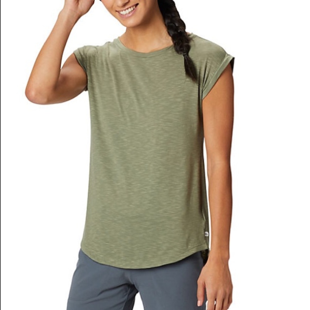 mountain hardwear everyday perfect tee green